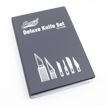 Excel Blades Super Deluxe Knife Set 46 Blades & Knife Bulk Set Hobby Knife Set, 6pk 44200